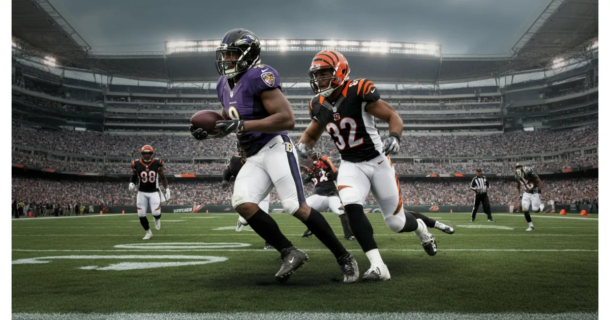 Baltimore Ravens vs Bengals Match Player Stats