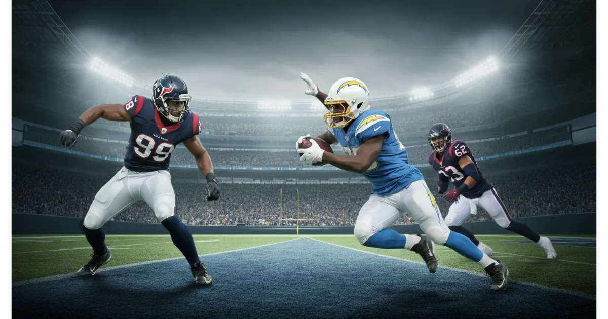 Chargers vs Texans Match Player Stats