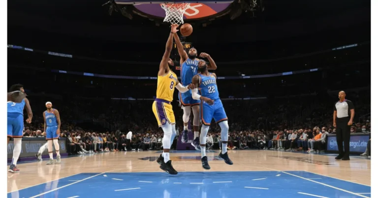 Lakers vs Okc Thunder Match Player Stats