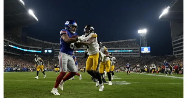 New York Giants vs Steelers Match Player Stats