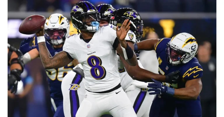Baltimore Ravens vs Chargers Match Player Stats