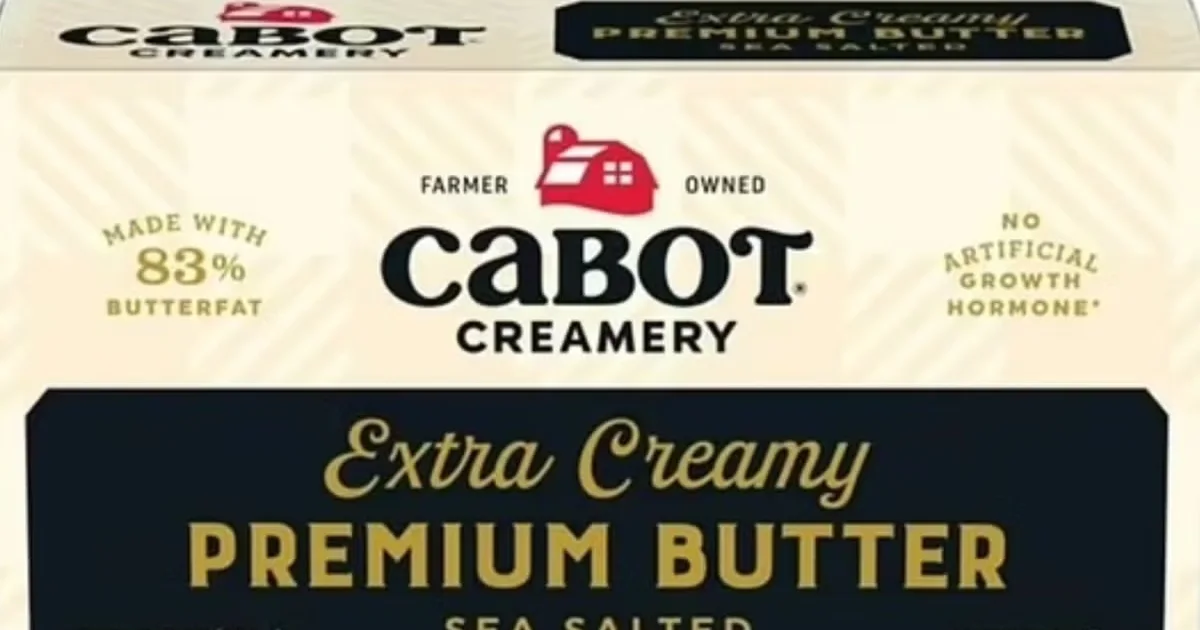 Cabot Creamery Has Recalled 189 Cases of Butter Due to Coliform Bacteria