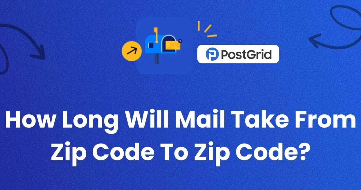 How Long Will Mail Take From Zip Code to Zip Code Calculator